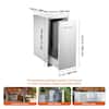 VEVOR Lower Sliding Rails Stainless Steel Outdoor Kitchen Trash Drawer with Handle